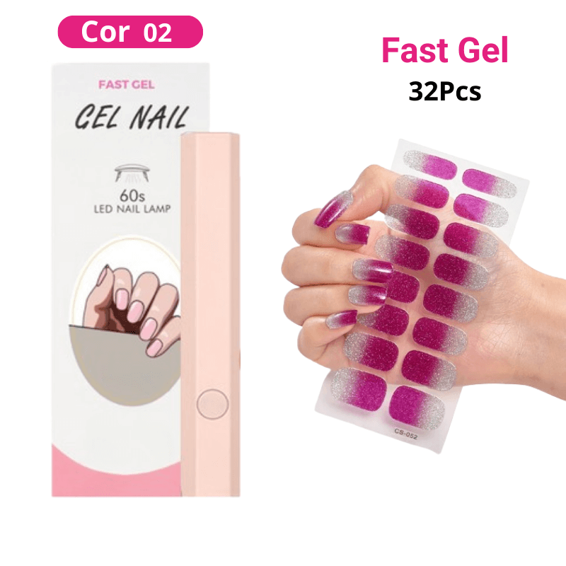 Kit Unha De Gel 32pcs - Fast Gel