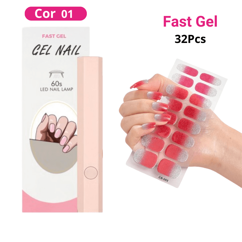 Kit Unha De Gel 32pcs - Fast Gel